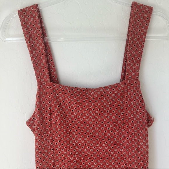 Free People Taking Hearts Mini Dress Knit Retro Style size Small - Picture 5 of 11